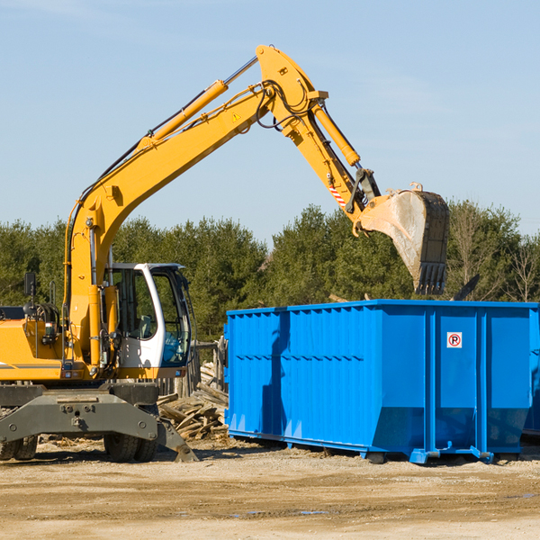 are there any restrictions on where a residential dumpster can be placed in Collins WI